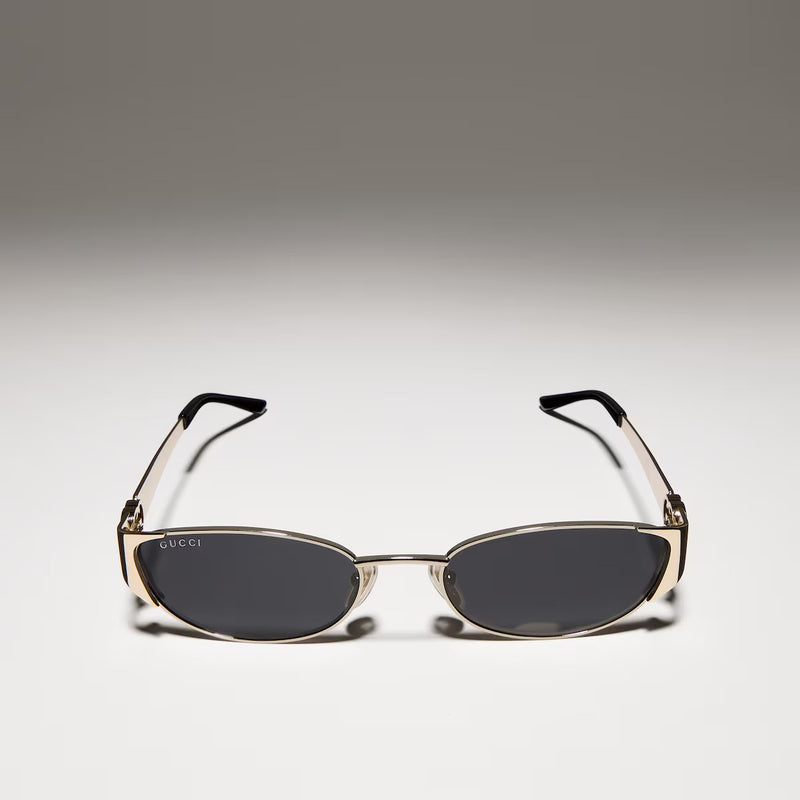Gucci Gucci Oval Lens Sunglasses Gold Women - World Class Fashion