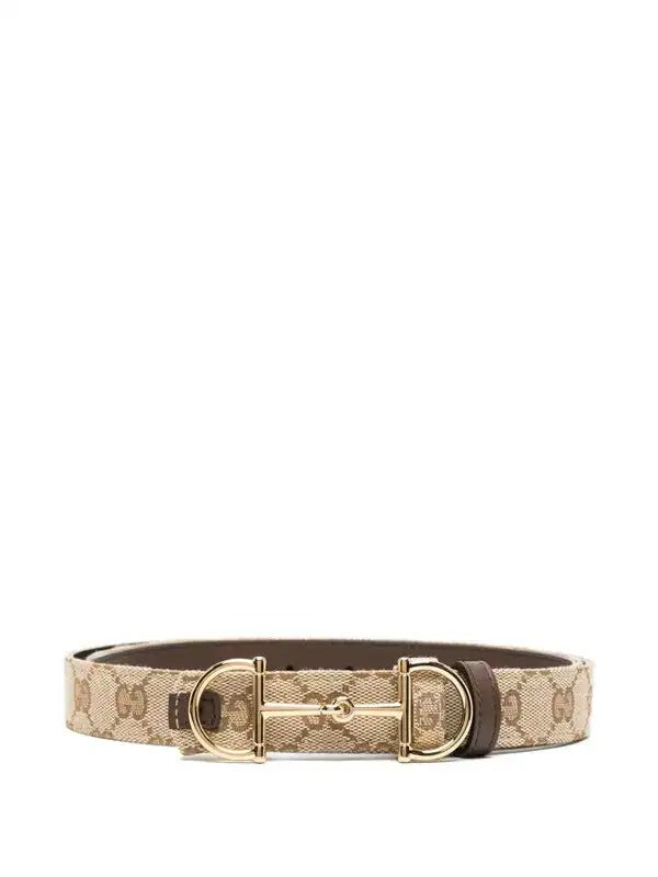 Gucci Gucci Leather Belt With Horsebit - World Class Fashion