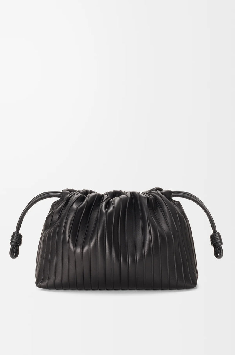 Loewe Loewe Flamenco Pleats Purse Medium Black Women - World Class Fashion