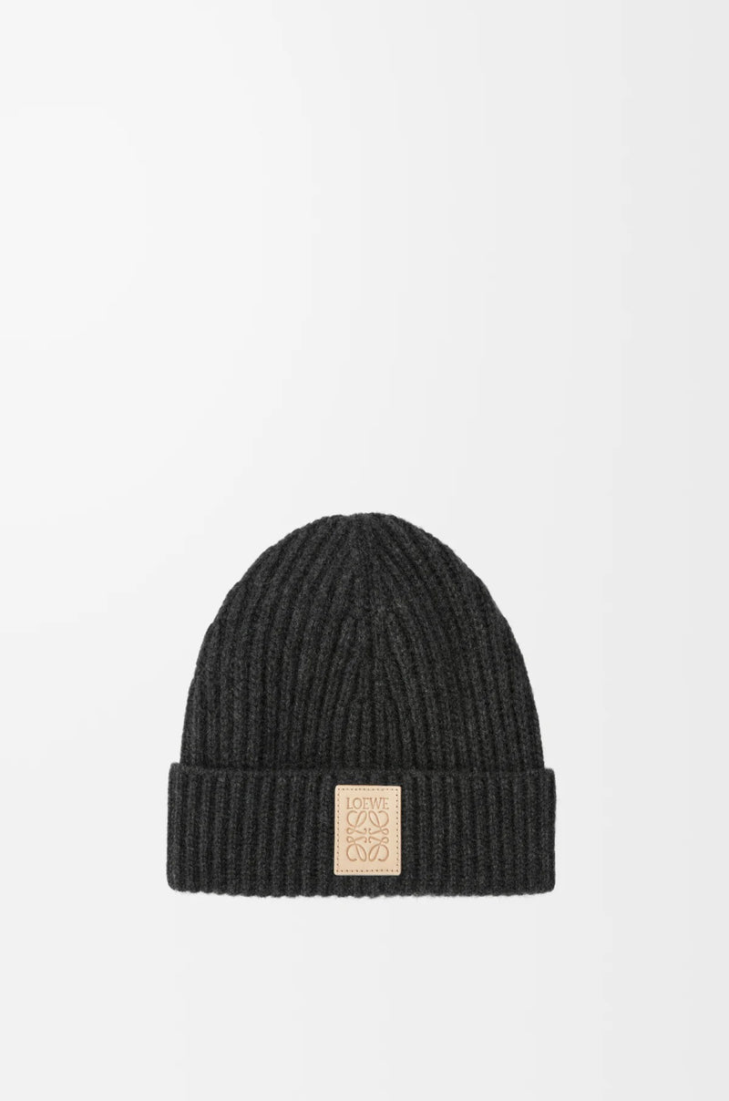 Loewe Loewe Cashmere Beanie Black Men - World Class Fashion