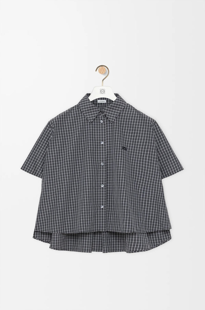 Loewe Loewe Short Sleeves Trapeze Shirt Black/White - World Class Fashion