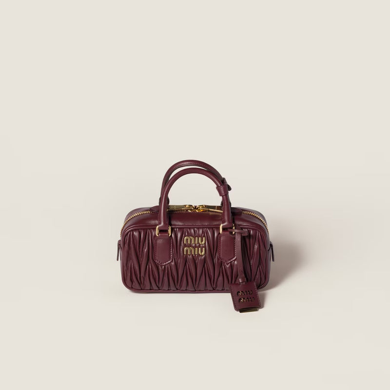 Miu Miu Miu Miu Arcadie Small Handbag Bordeaux - World Class Fashion