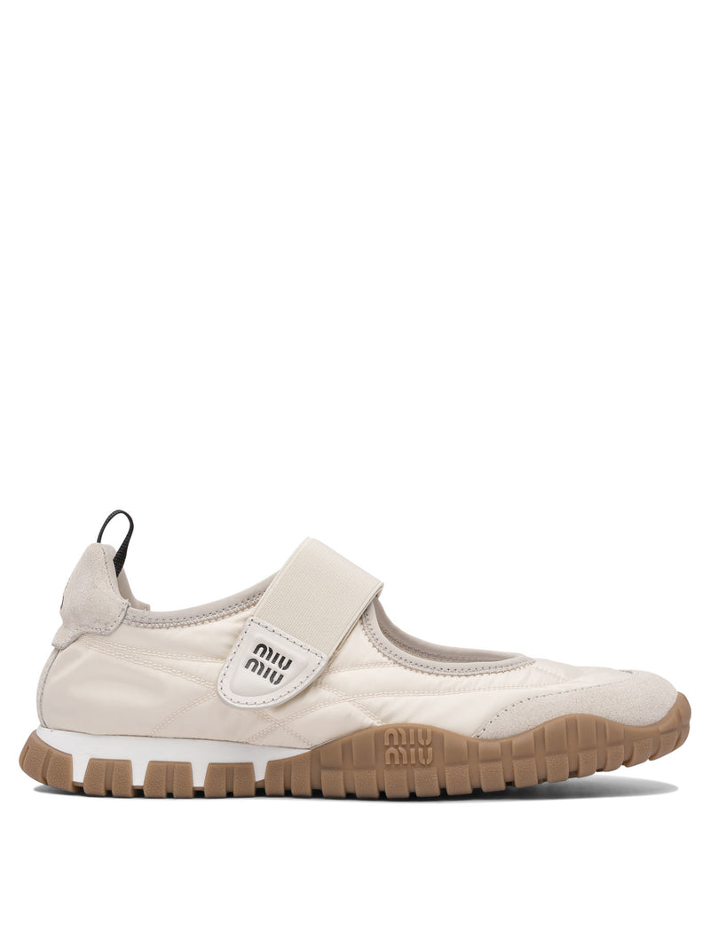 Miu Miu Miu Miu Tyre Ballet Flats White Women - World Class Fashion
