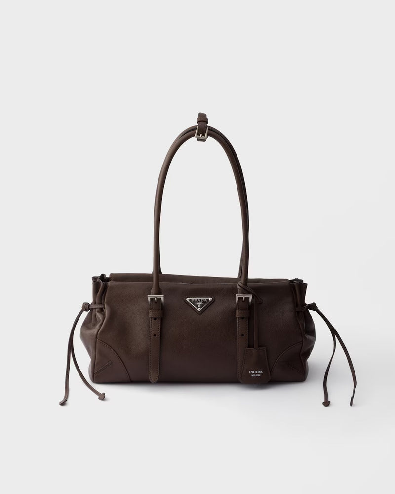 Prada Prada Karin Medium Shoulder Bag Brown - World Class Fashion