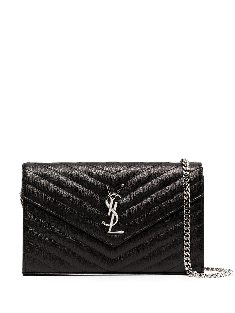 Saint Laurent Saint Laurent Cassandre Crossbody Bag Black - World Class Fashion