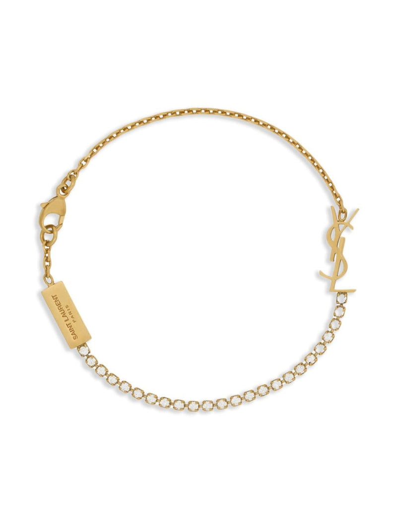 Saint Laurent Saint Laurent Cassandre Charm Bracelet Gold - World Class Fashion
