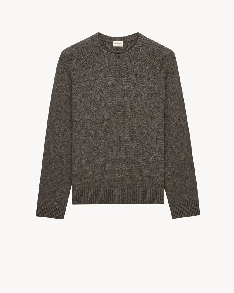 Saint Laurent Saint Laurent Cashmere And Wool Crewneck Sweater - World Class Fashion