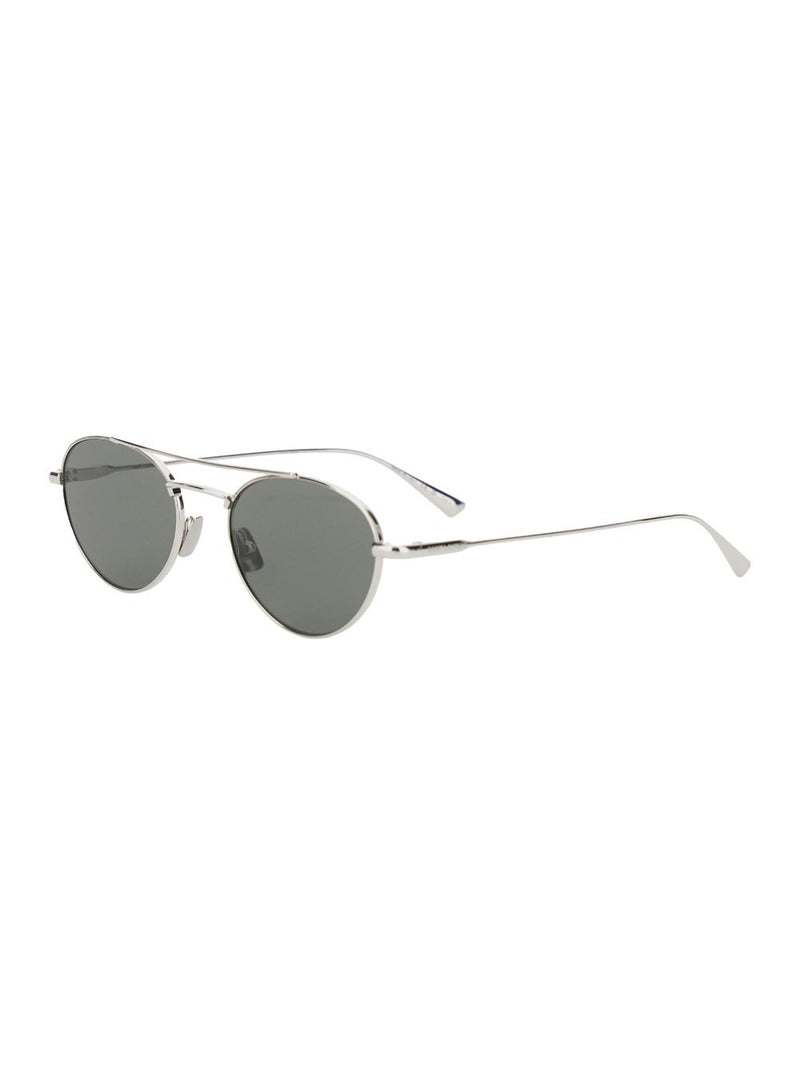 Saint Laurent Saint Laurent Round Frame Sunglasses Silver Men - World Class Fashion