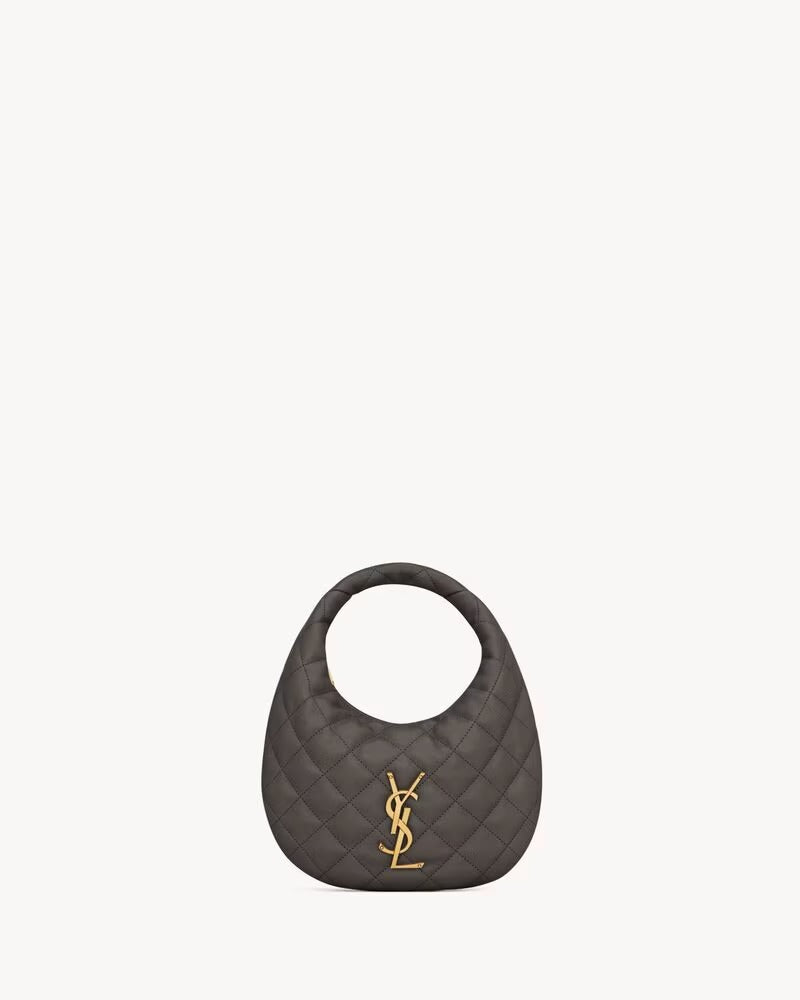 Saint Laurent Saint Laurent Icarino Small Quilted Handbag Black - World Class Fashion