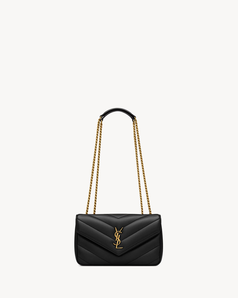 Saint Laurent Saint Laurent Loulou Small Quilted Crossbody Bag Black - World Class Fashion