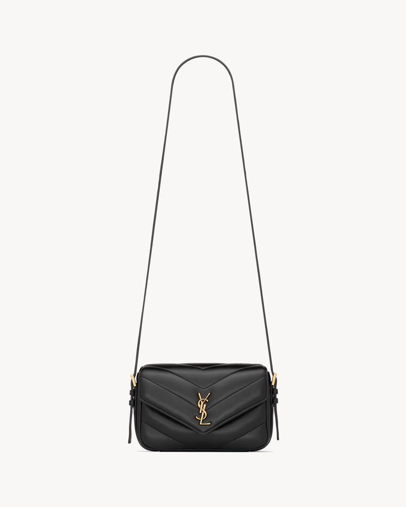 Saint Laurent Saint Laurent Loulou Small Crossbody Bag Black - World Class Fashion