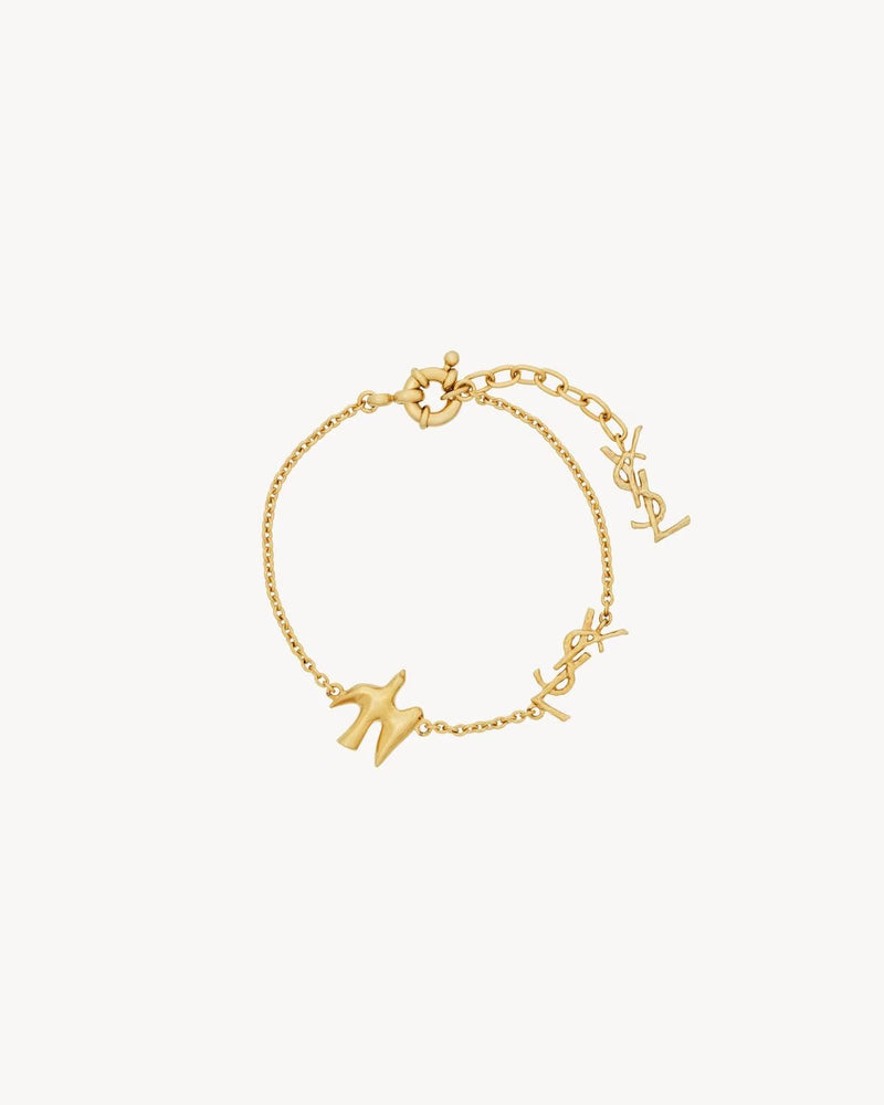 Saint Laurent Saint Laurent Cassandre Bracelet Gold - World Class Fashion