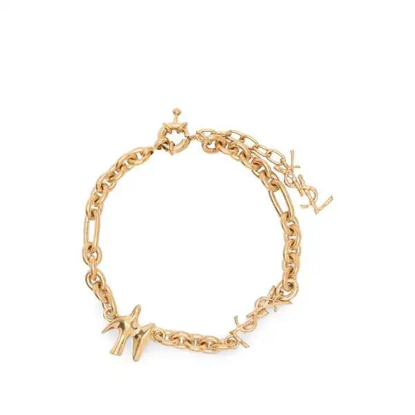 Saint Laurent Saint Laurent Cassandre Bracelet Gold - World Class Fashion