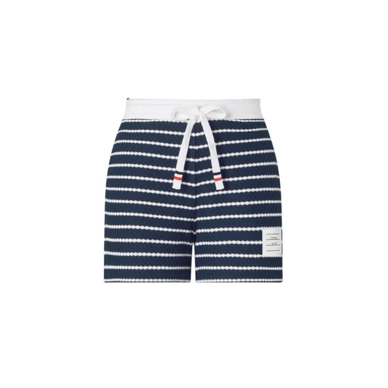 Thom Browne Thom Browne Cotton Striped Shorts Blue Women - World Class Fashion