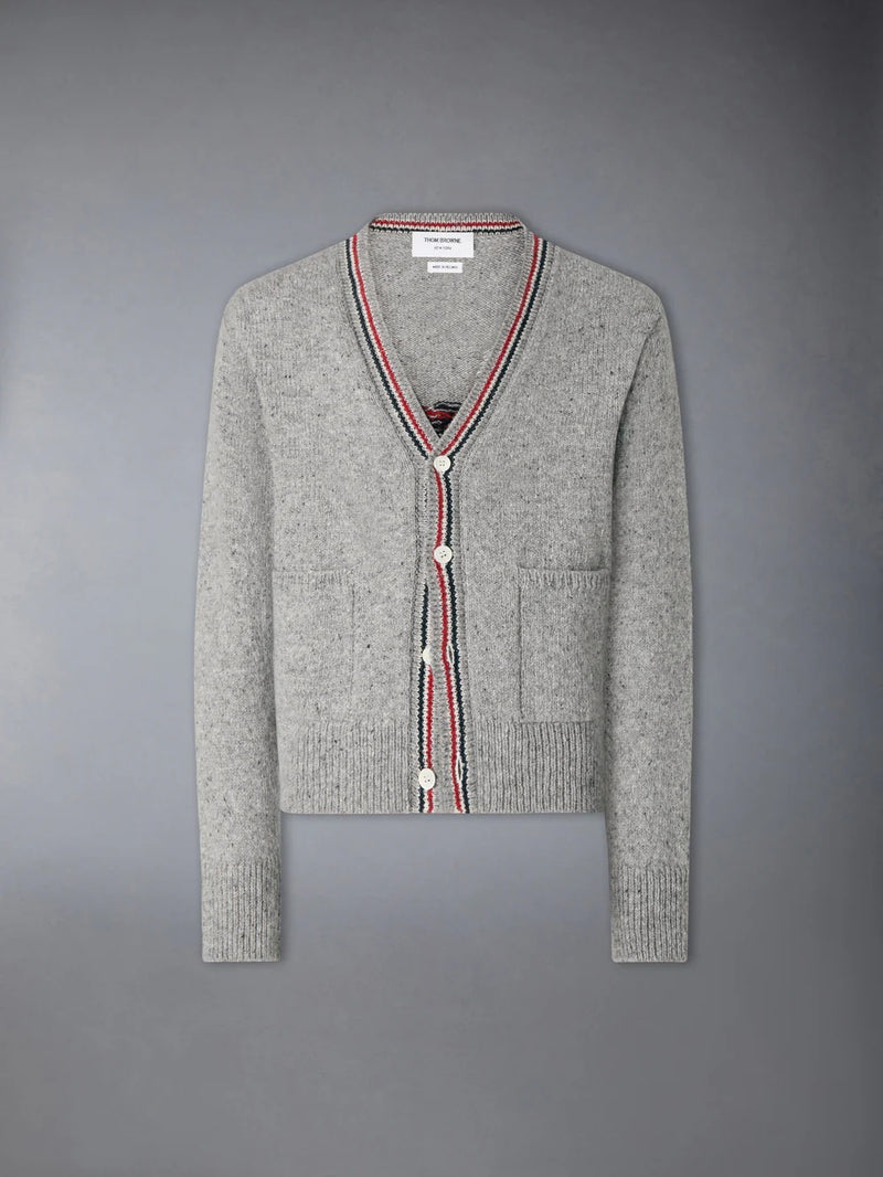 Thom Browne Thom Browne Wool Mohair Cardigan Grey Men - World Class Fashion