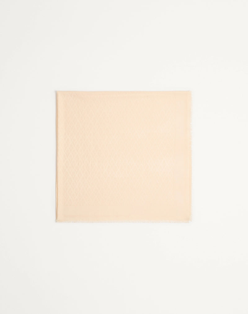 Valentino Garavani Valentino Garavani Toute La V Scarf Beige Women - World Class Fashion