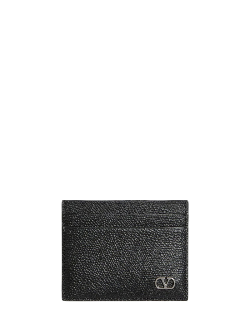 Valentino Garavani Valentino Garavani Vlogo Signature Card Holder Black - World Class Fashion