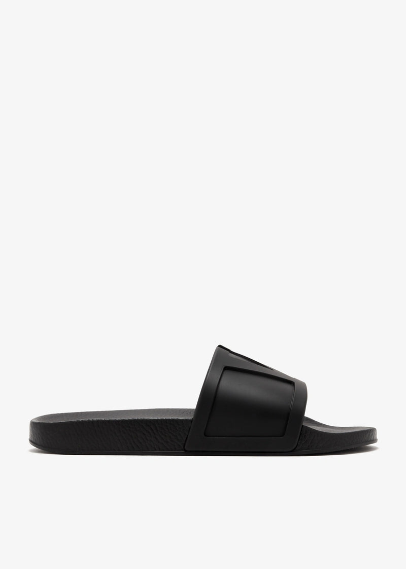 Valentino Garavani Valentino Garavani Coolside Slides Black Men - World Class Fashion