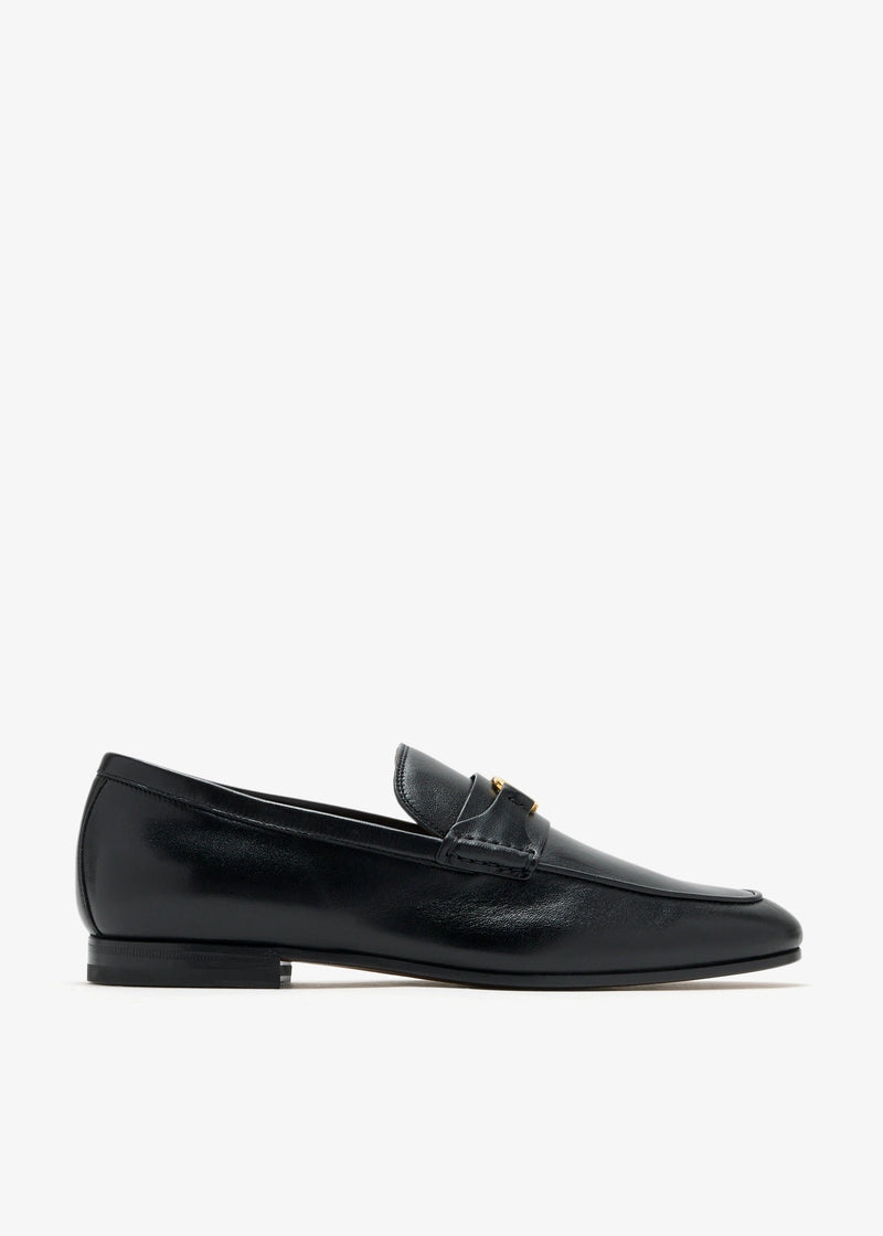 Valentino Garavani Valentino Garavani Vlogo Signature Suede Loafers Black - World Class Fashion