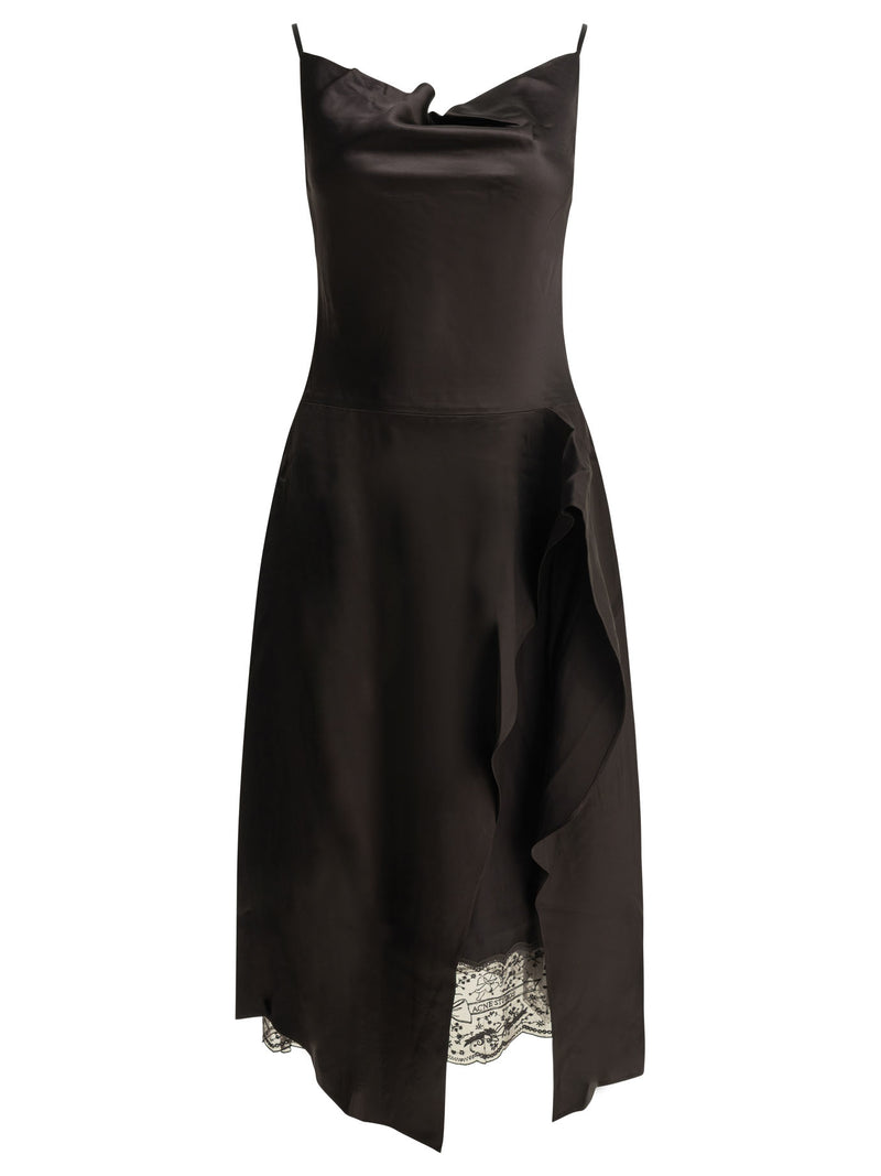 Acne Studios Acne Studios Viscose Nylon Dress Brown Women - World Class Fashion