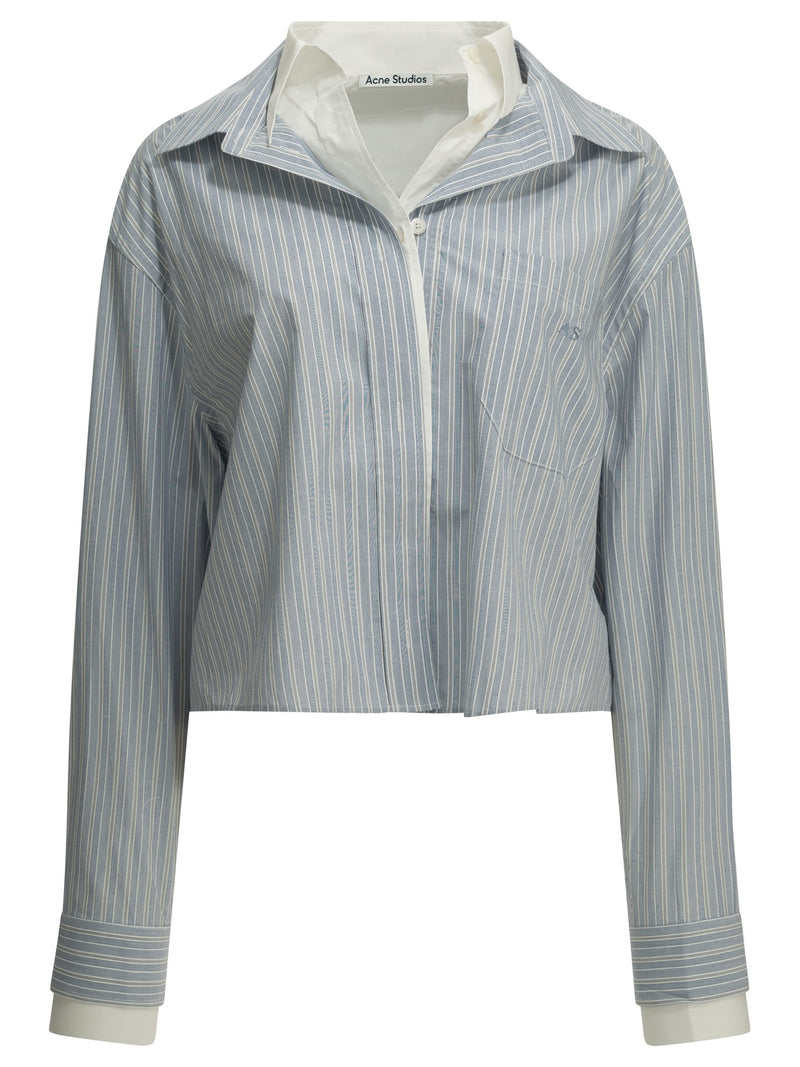 Acne Studios Acne Studios Organic Cotton Shirt Light Blue - World Class Fashion