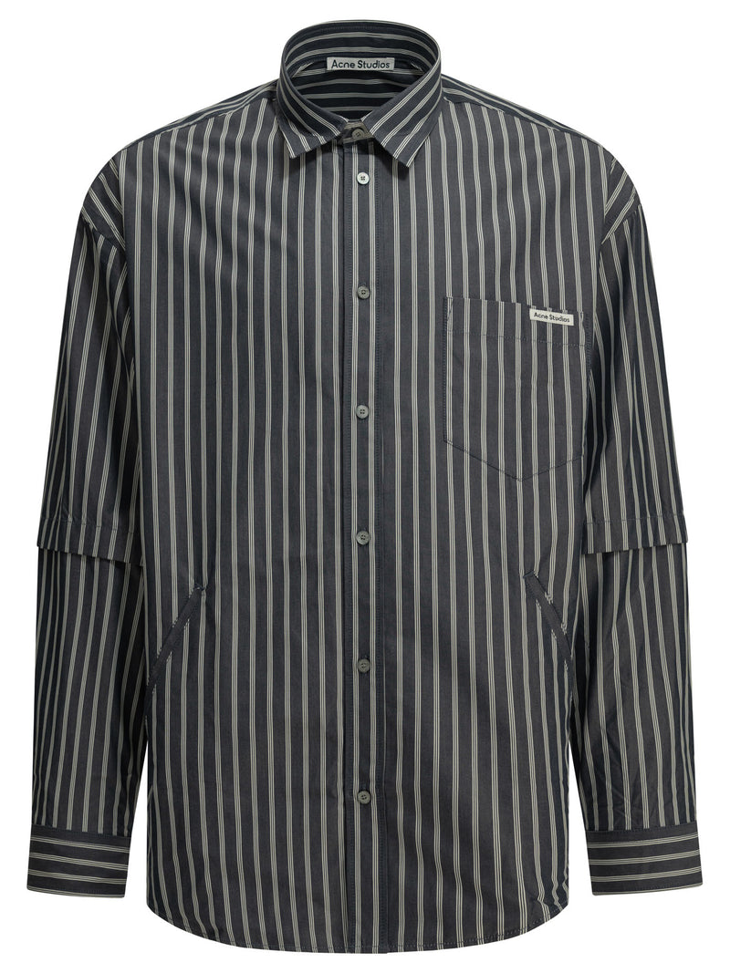 Acne Studios Acne Studios Organic Cotton Shirt Blue Men - World Class Fashion