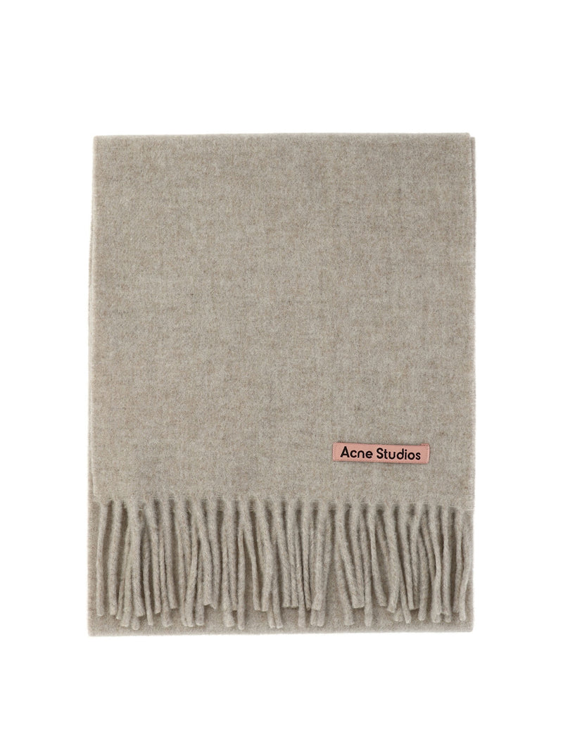Acne Studios Acne Studios Wool Scarf Beige - World Class Fashion