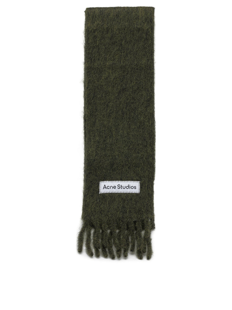 Acne Studios Acne Studios Alpaca Wool Scarf Green - World Class Fashion