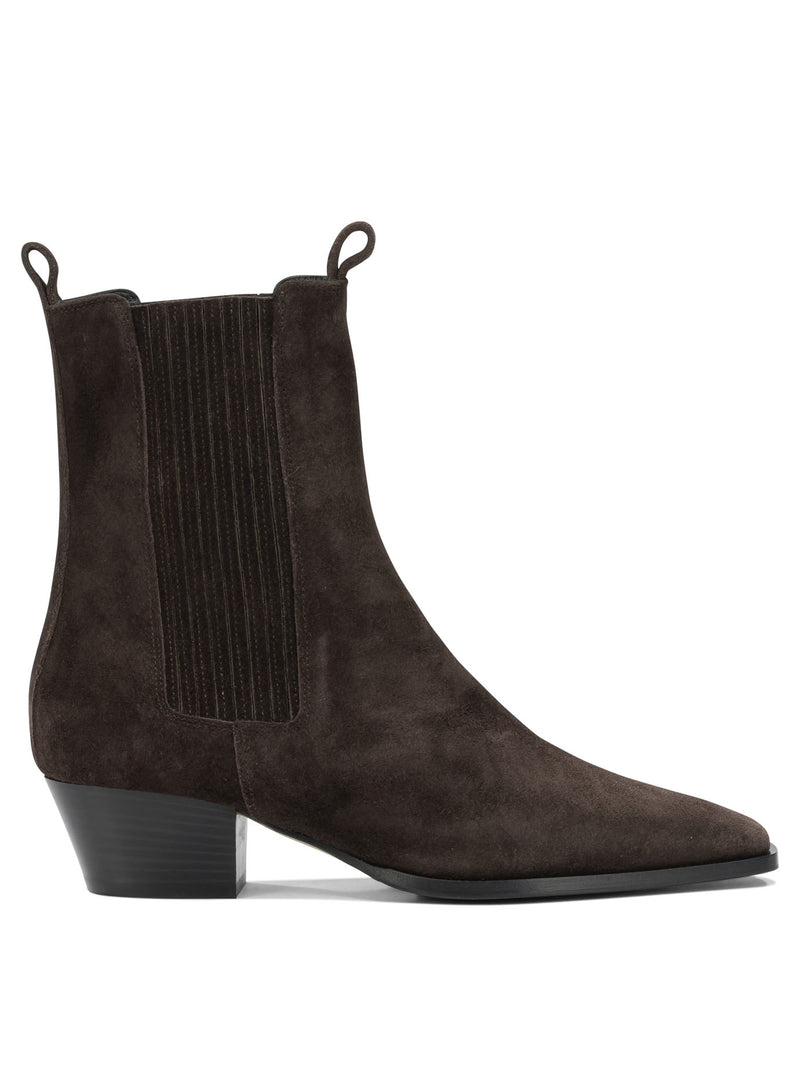 Aeyde Aeyde Agata Pull-on Ankle Boots Brown - World Class Fashion