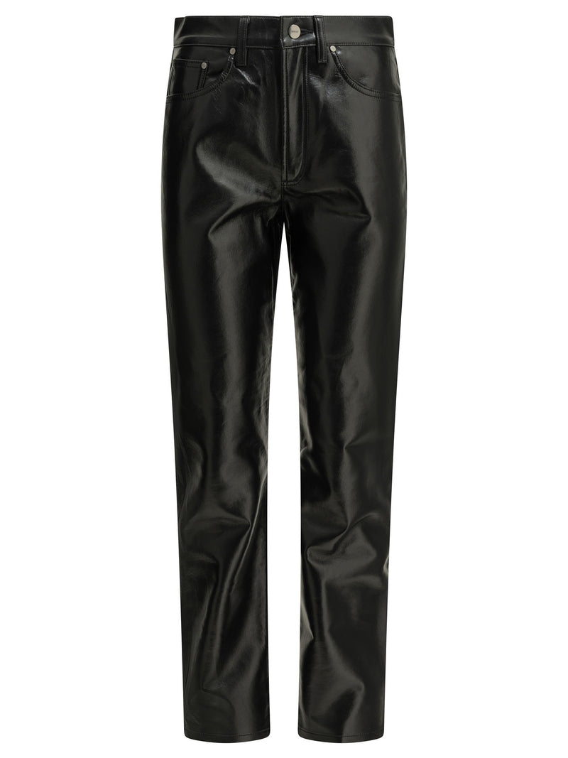 Agolde Agolde Lana Casual Pants Black Women - World Class Fashion