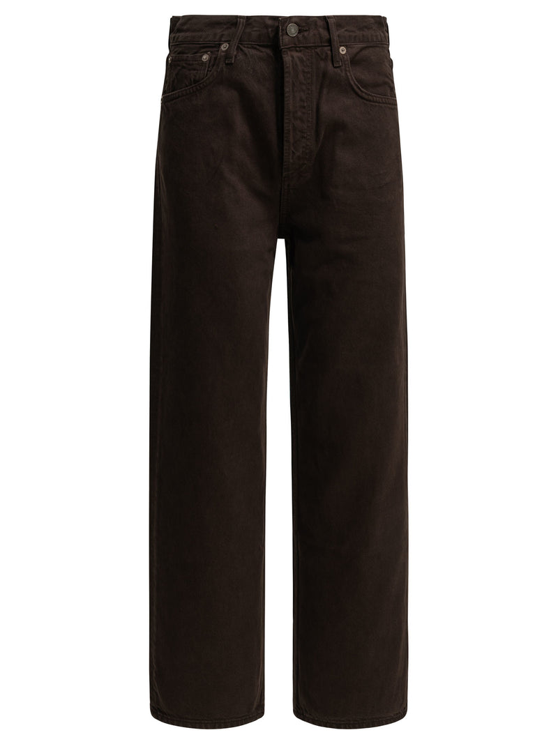 Agolde Agolde Ren Wide-leg Jeans Brown Women - World Class Fashion