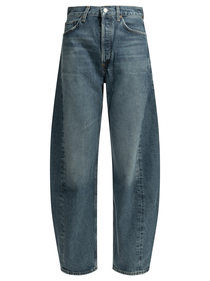 Agolde Agolde Luna Pieced Wide-leg Jeans Blue - World Class Fashion
