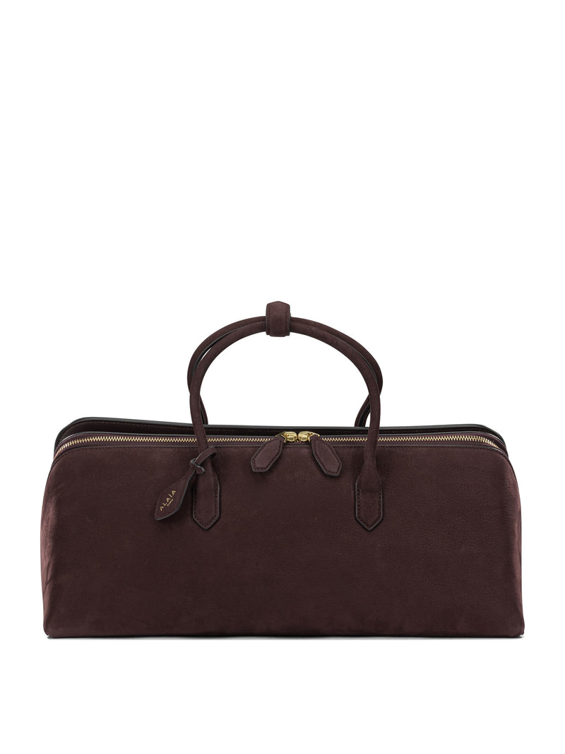 Alaia Alaïa Delta Large Handbag Bordeaux - World Class Fashion