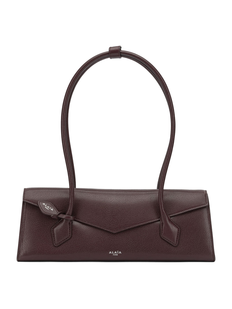 Alaia Alaïa Le Teckel Flap Medium Shoulder Bag Bordeaux - World Class Fashion