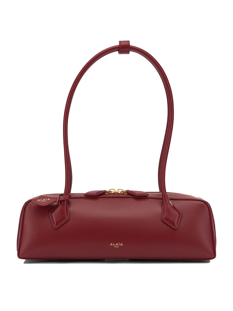 Alaia Alaïa Le Teckel Medium Shoulder Bag Red - World Class Fashion