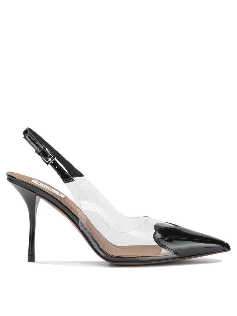 Alaia Alaïa Le Cœur 90mm Slingback Black Women - World Class Fashion