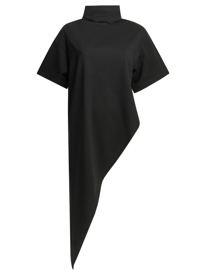 Alaia Alaïa Triangle Mock Neck T-shirt Black - World Class Fashion