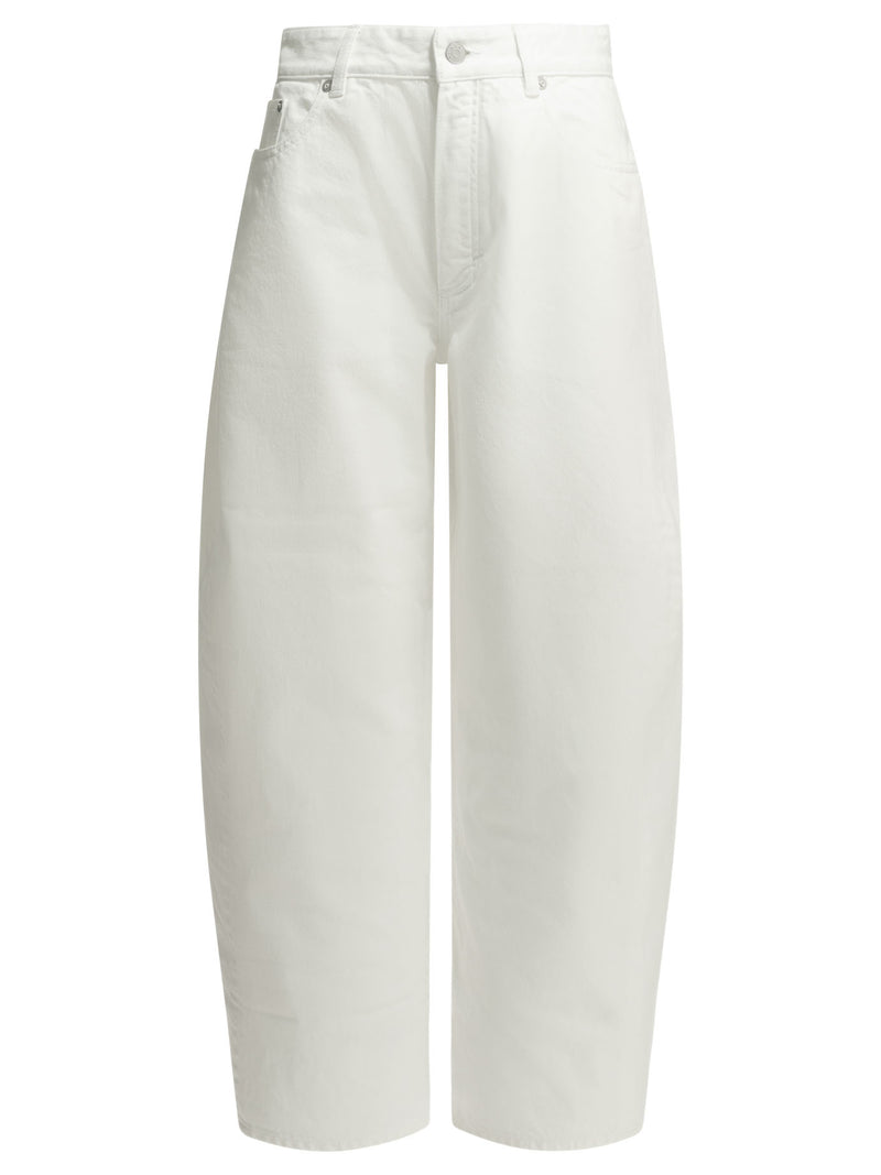 Alaia Alaïa Rodeo Wide-leg Jeans White - World Class Fashion