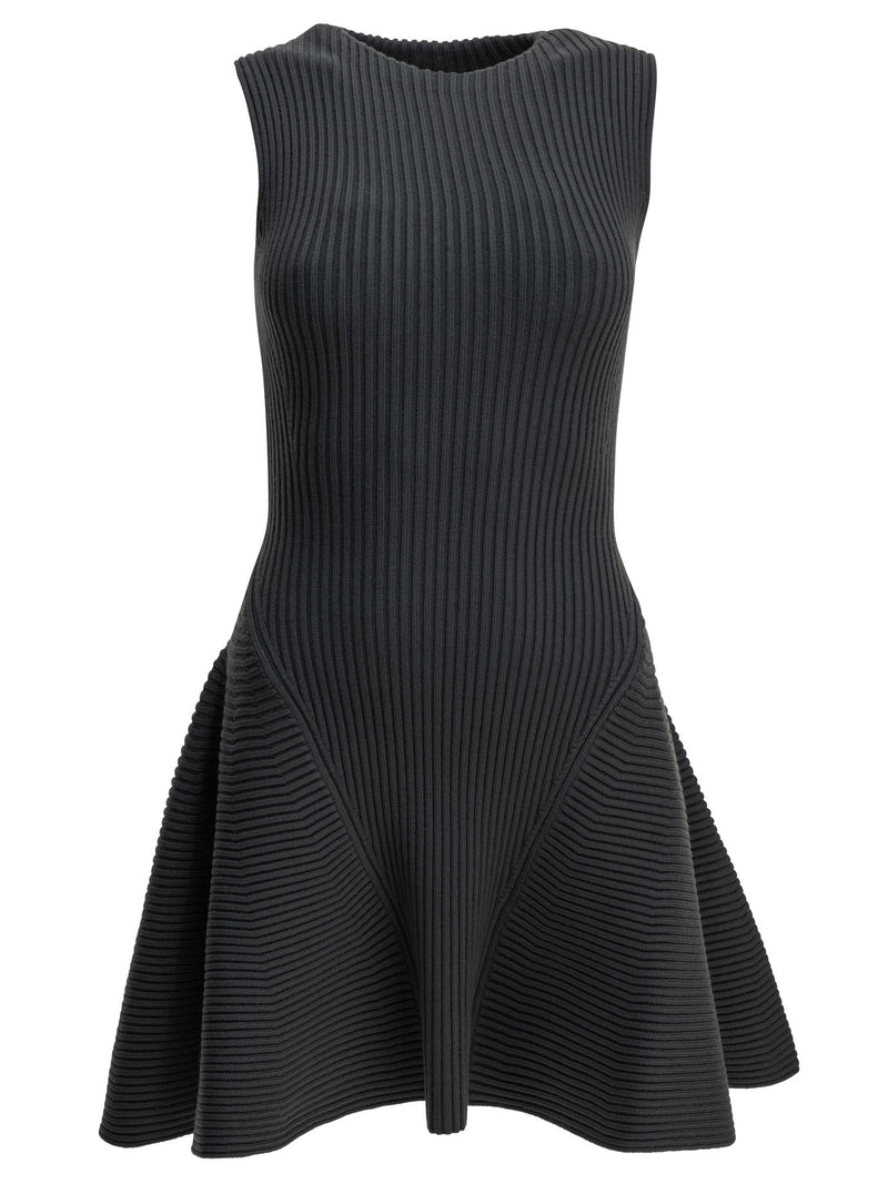 Alaia Alaïa Skater Short Dress Grey Women - World Class Fashion