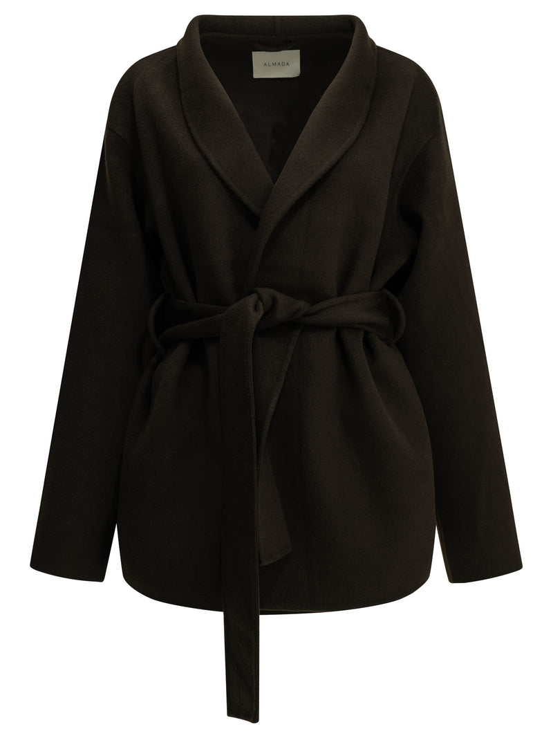 Almada Label Almada Label Noorie Short Coat Brown - World Class Fashion
