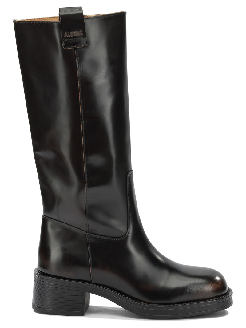 Alohas Alohas Sajan Knee-high Boots Brown Women - World Class Fashion