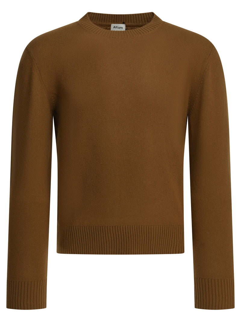 Altum Altum Cashmere Crew-neck Sweater Brown Men - World Class Fashion