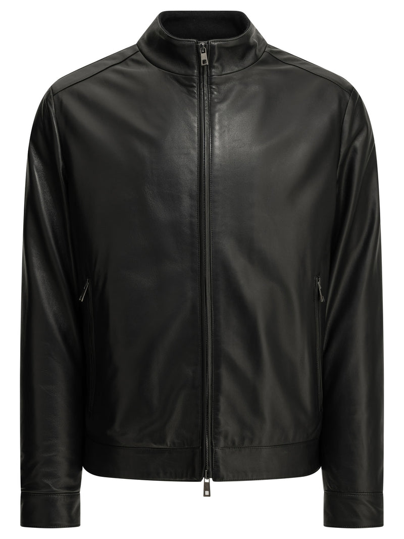 Altum Altum Padded Leather Jacket Black - World Class Fashion