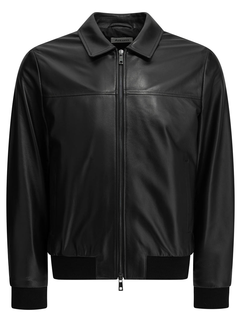 Altum Altum Nappa Leather Jacket Black Men - World Class Fashion