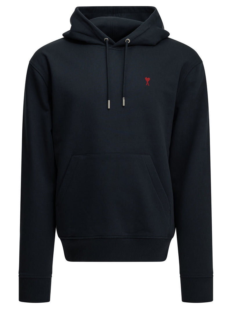 AMI Paris AMI Paris Ami De Coeur Hoodie Blue - World Class Fashion