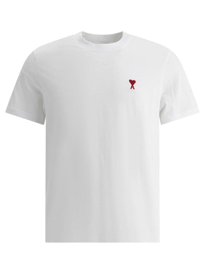 AMI Paris Ami Paris Crew-neck T-shirt With Logo - World Class Fashion