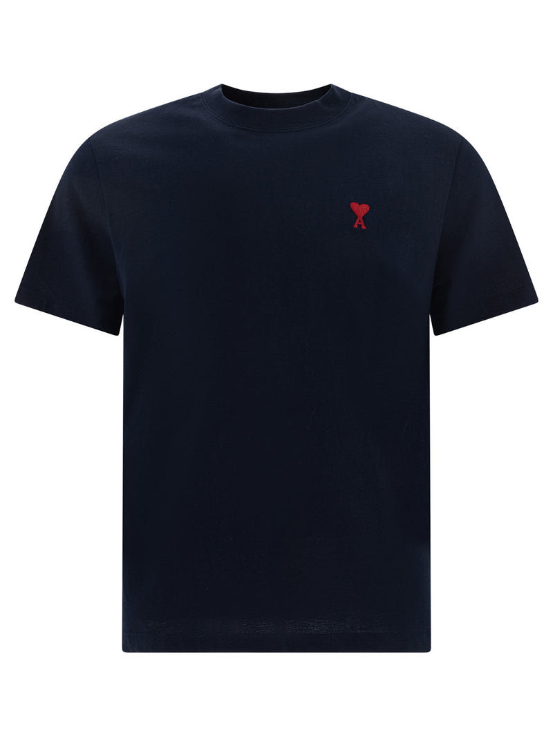 AMI Paris AMI Paris Crew-neck T-shirt Blue Men - World Class Fashion