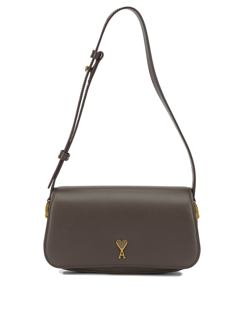 AMI Paris AMI Paris Small Shoulder Bag Brown Women - World Class Fashion