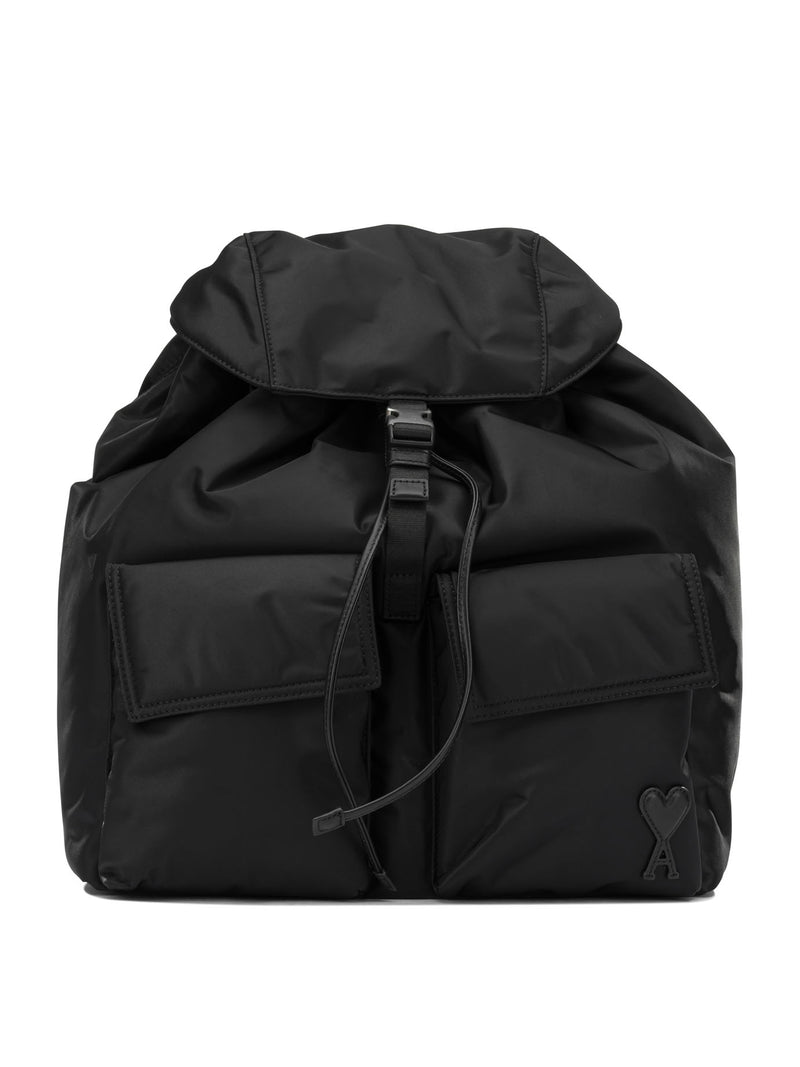 AMI Paris AMI Paris Marcel Casual Backpack Black - World Class Fashion
