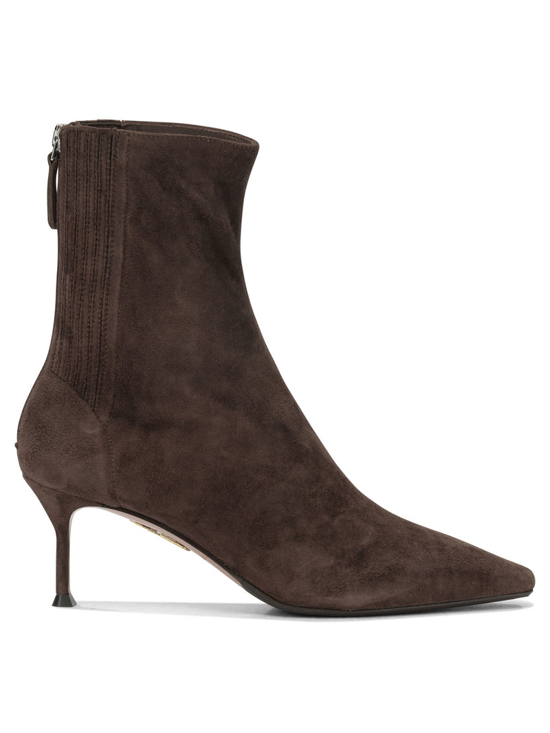 Aquazzura Aquazzura Saint Honoré 65mm Ankle Boots Brown - World Class Fashion